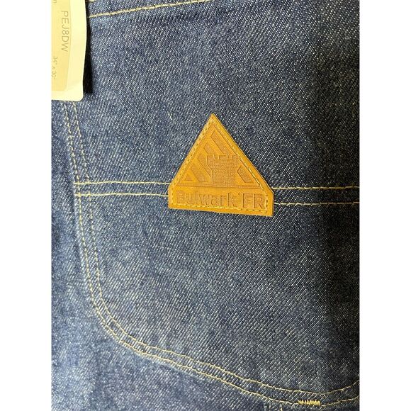 Bulwark Men's Flame-Resistant Heavyweight Denim Work Jeans Blue Size 34 NWT - Picture 3 of 6